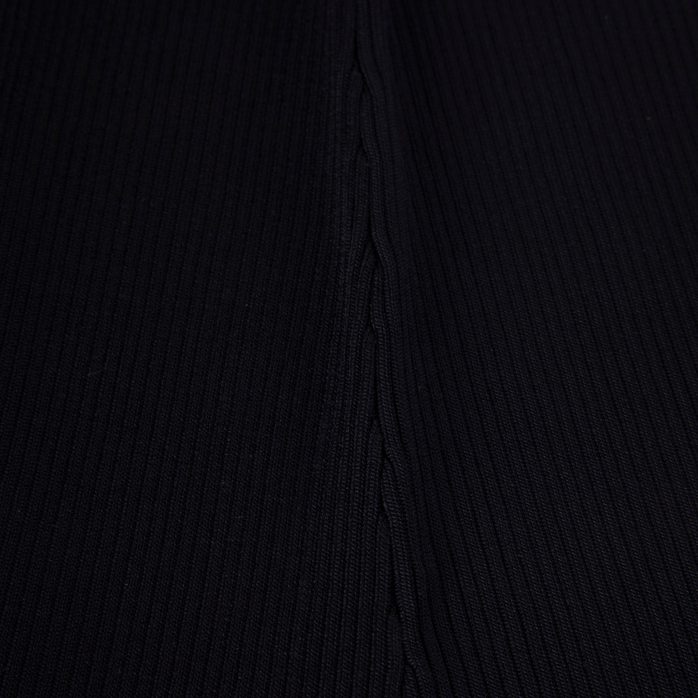 Cult Gaia Navy Knit Ribbed Long Dress