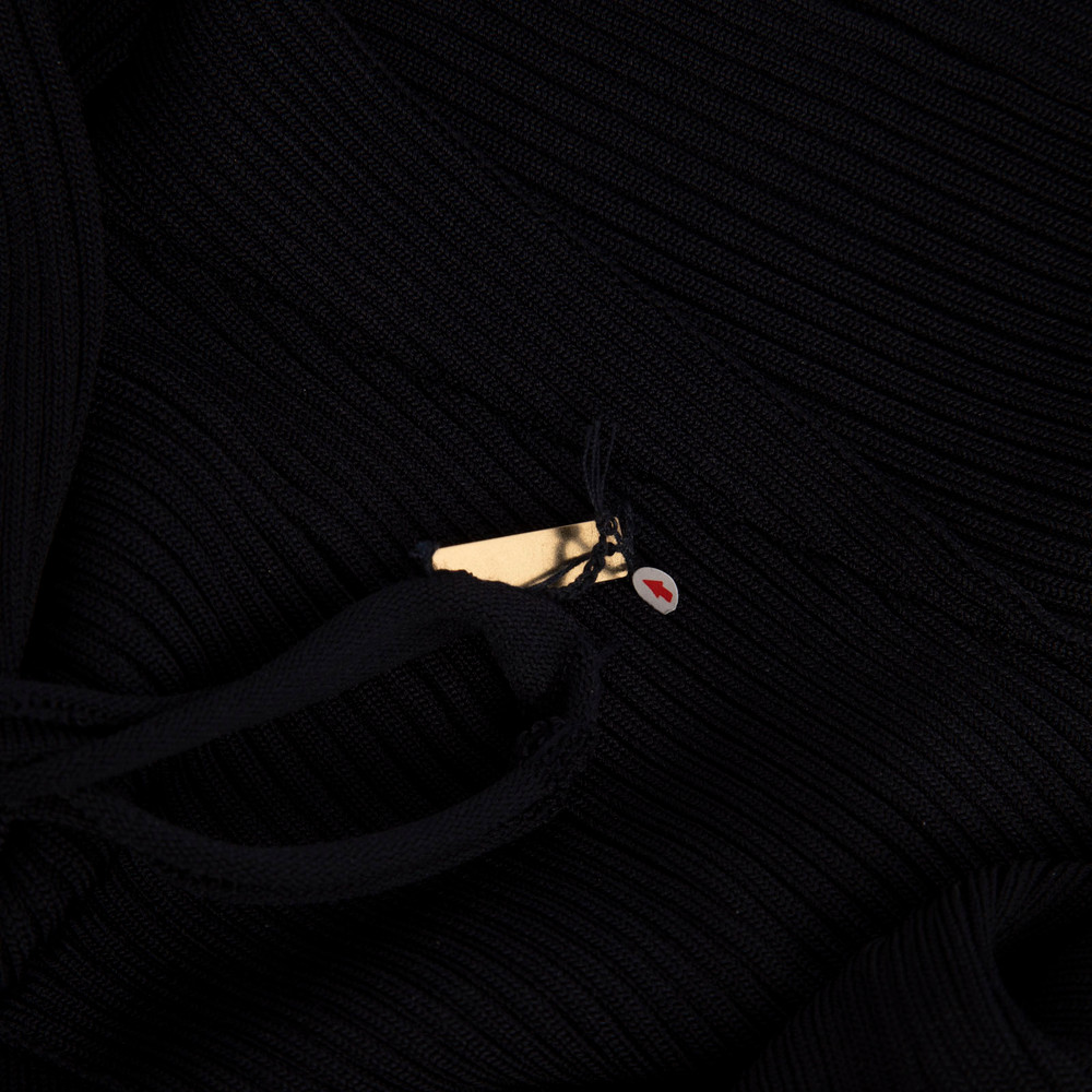 Cult Gaia Navy Knit Ribbed Long Dress