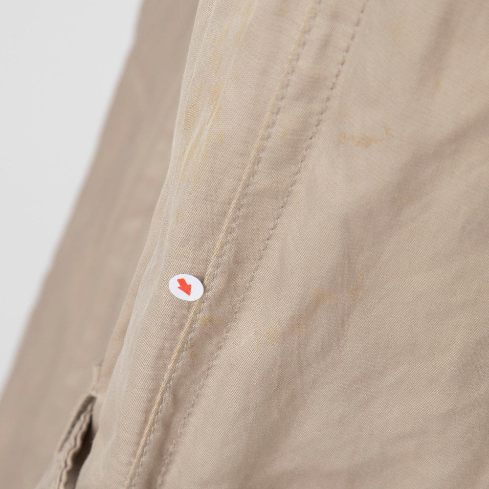 Burberry Beige Double Breasted Mid Trench Coat