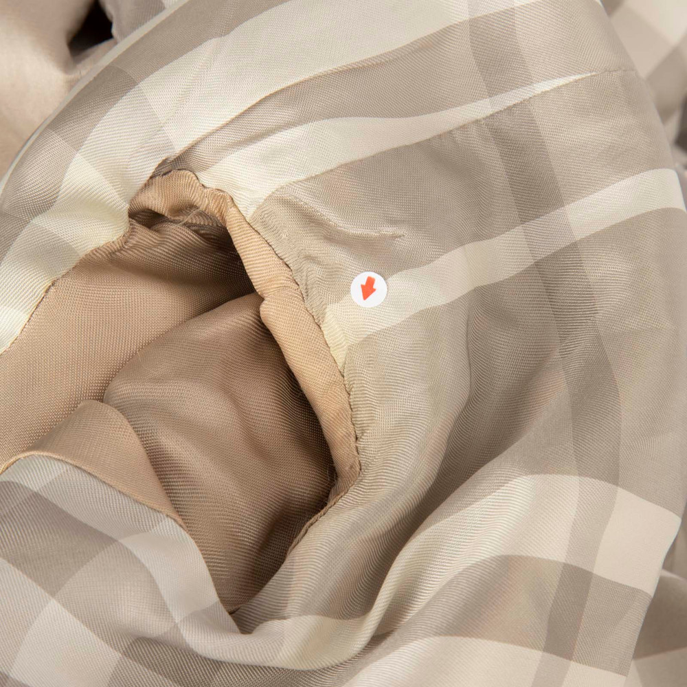 Burberry Beige Double Breasted Mid Trench Coat