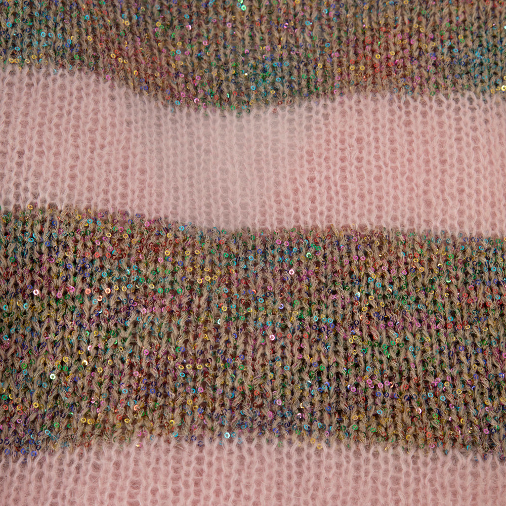 Marni Multicolour Striped Sequin Cardigan