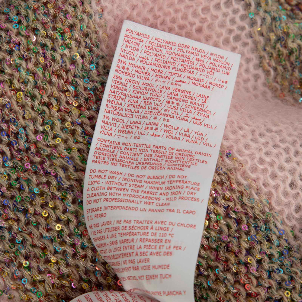 Marni Multicolour Striped Sequin Cardigan