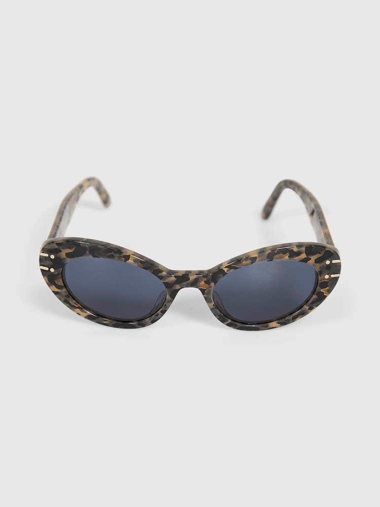 Dior Leopard Pattern Cat Eye Sunglasses