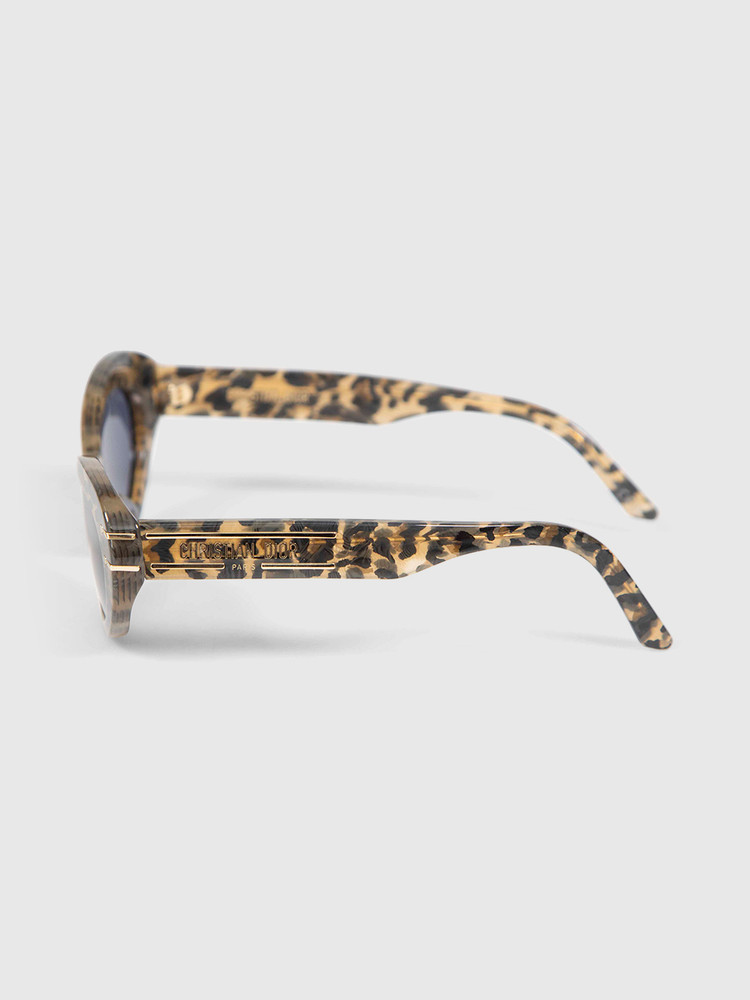 Dior Leopard Pattern Cat Eye Sunglasses