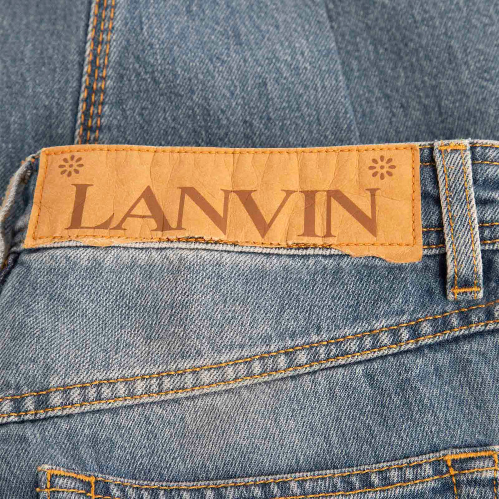 Lanvin Panelled Straight Leg Jeans