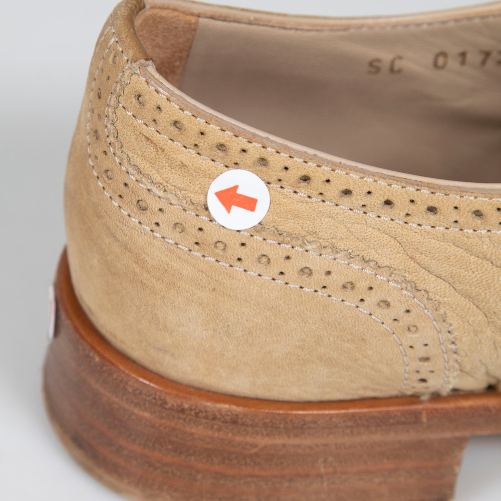 Louis Vuitton Beige Suede Leather Brogues