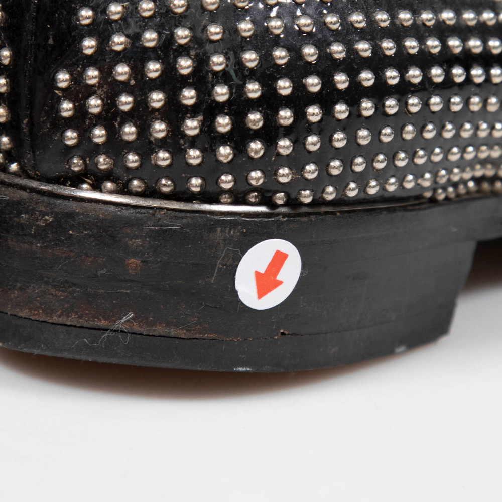 Miu Miu Black Patent Studded Loafers