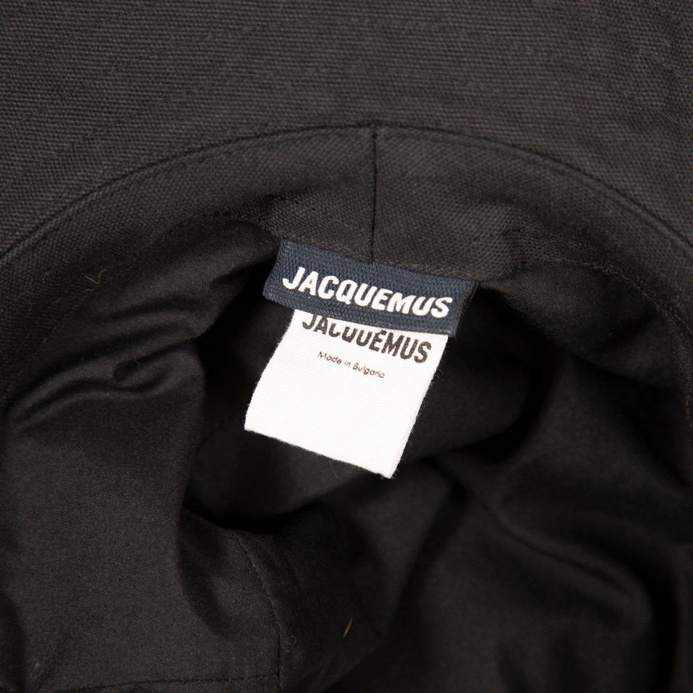 Jacquemus Black Raw Edge Sun Hat