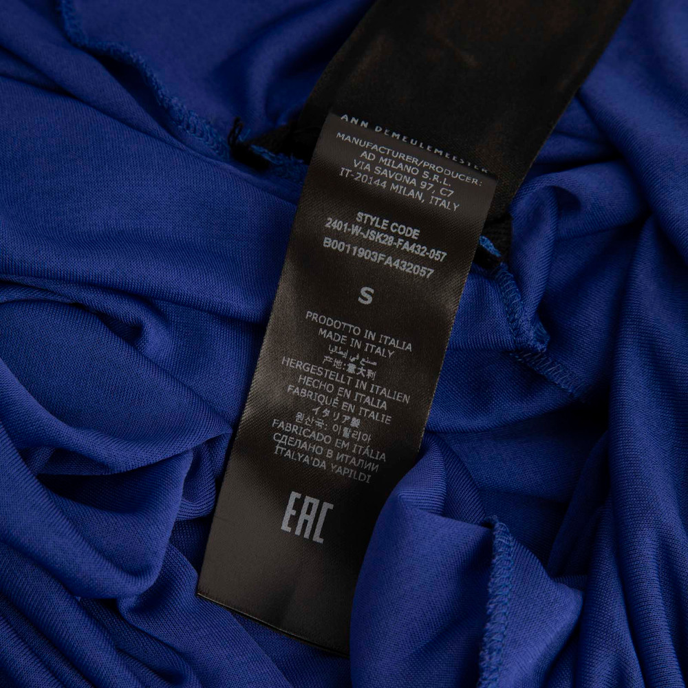 Ann Demeulemeester Blue Maxi Slip Skirt