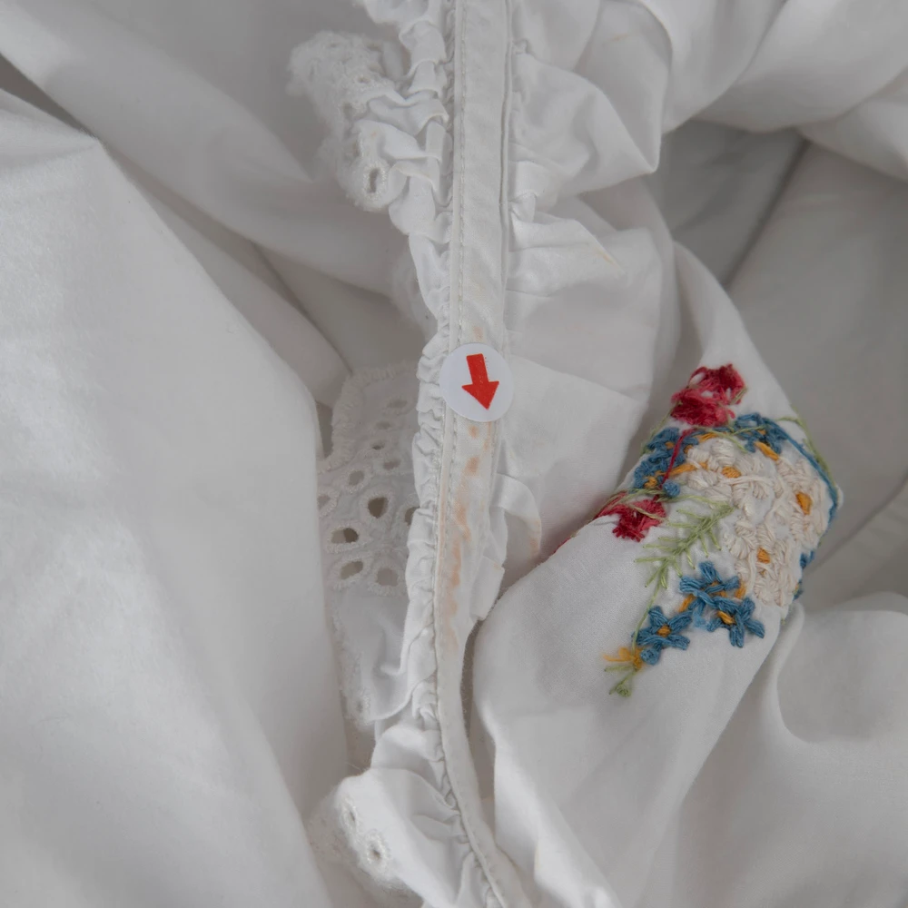 DÔEN White Floral Embroidered Dress