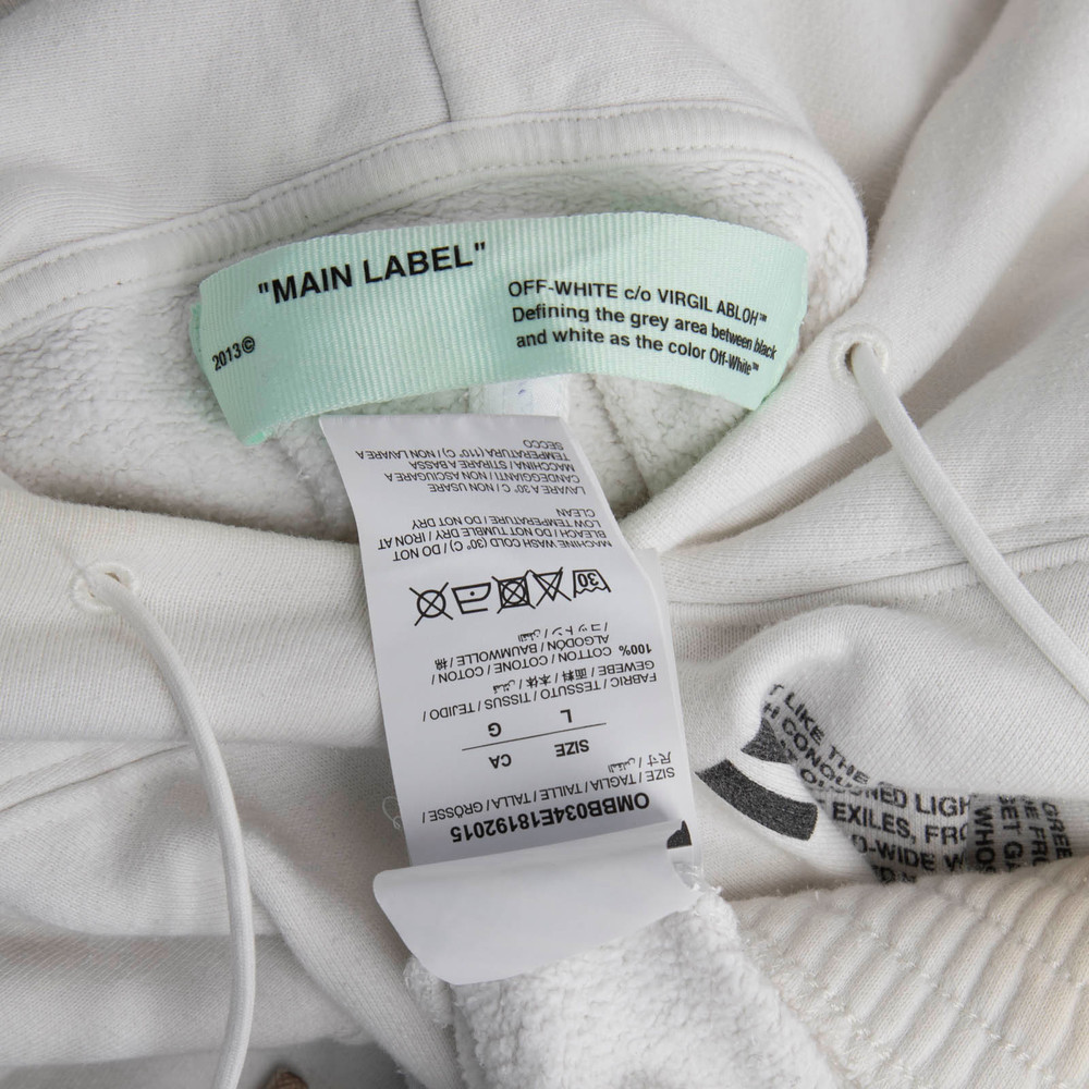 Off-White White Liberty Print Hoodie