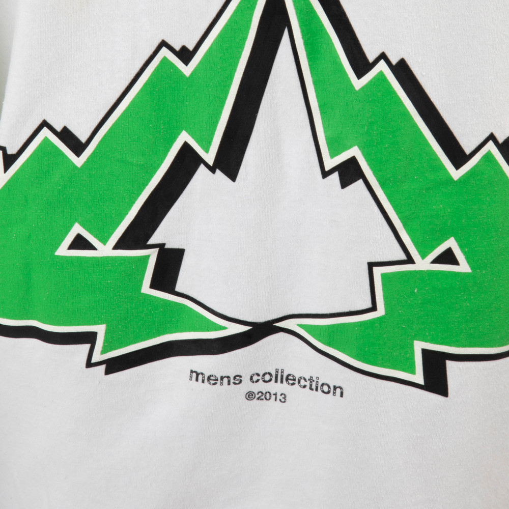 Off-White White & Green Logo Graphic T-Shirt