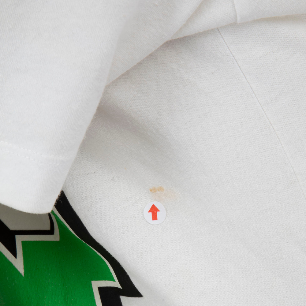 Off-White White & Green Logo Graphic T-Shirt