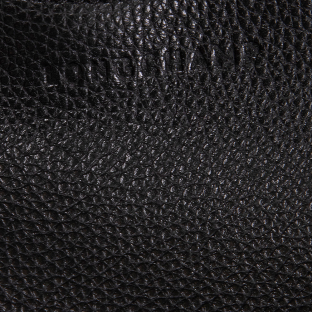 Longchamp Black Leather Le Foulonné Bag