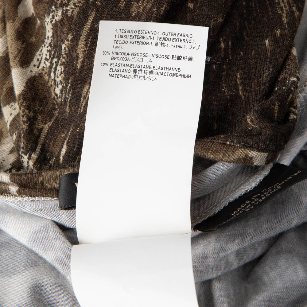 Versace Leopard Print Short Sleeve Dress