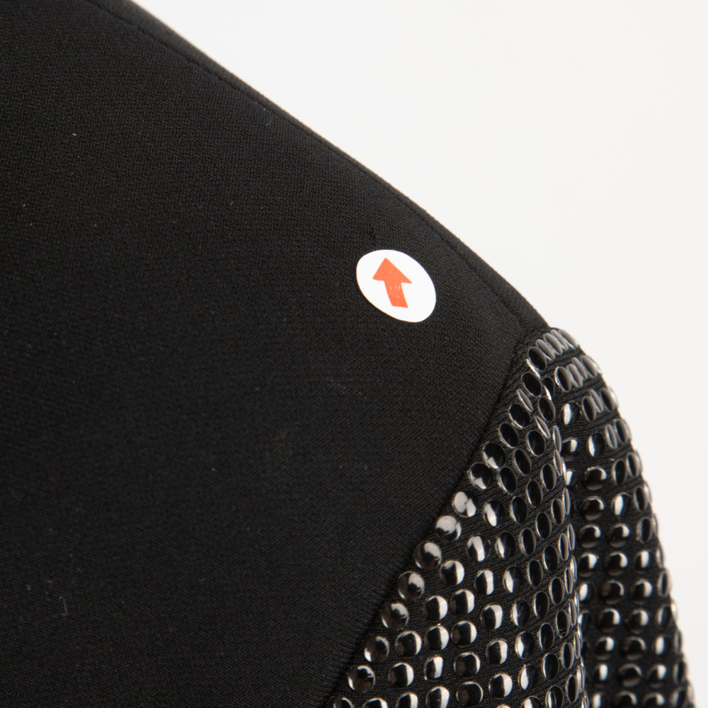 St. John Black Studded Sleeves Blazer