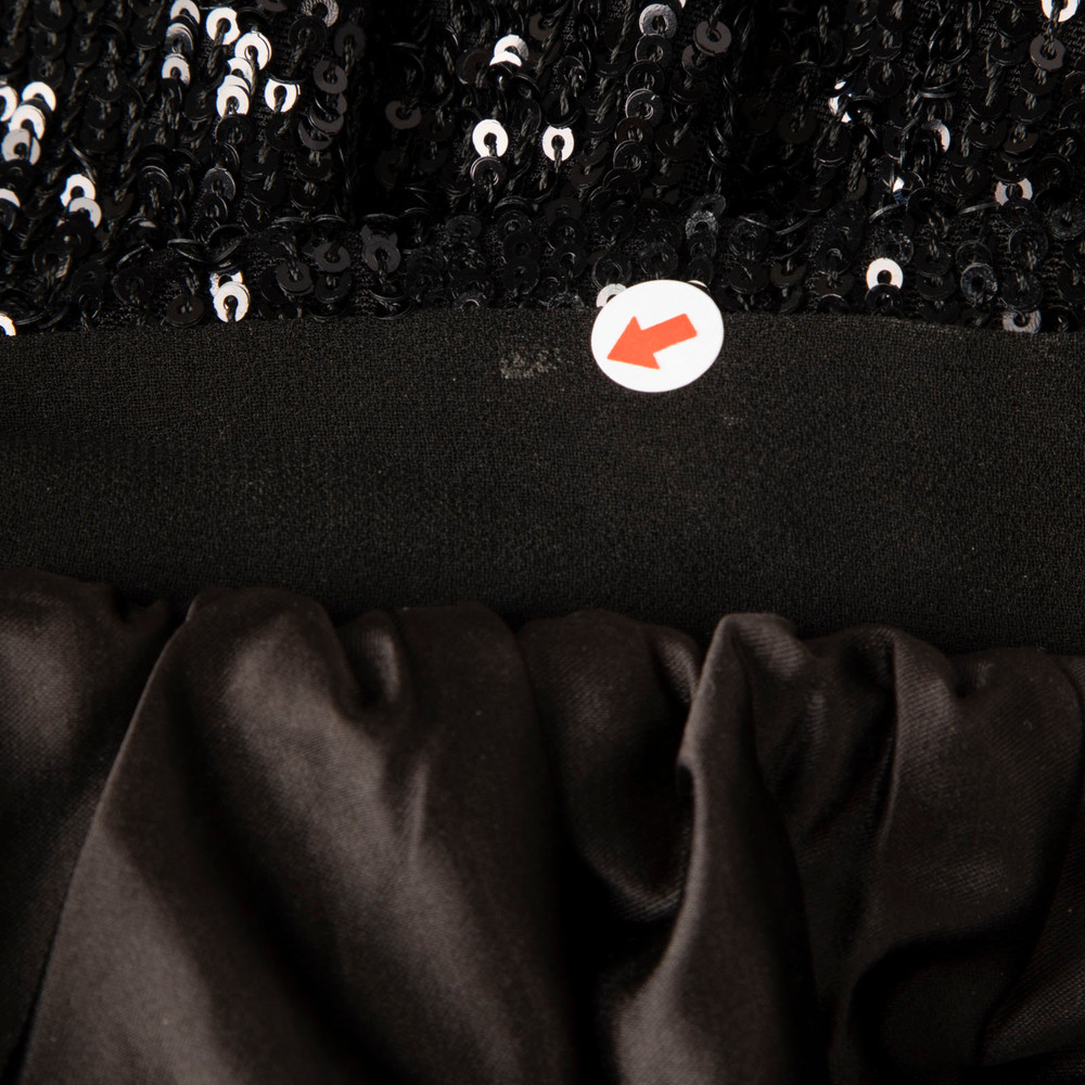 Zadig & Voltaire Black Sequinned Mock Neck Blouse