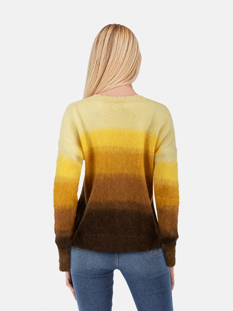 Isabel Marant Isabel Marant Étoile Yellow & Brown Drussell Sweater