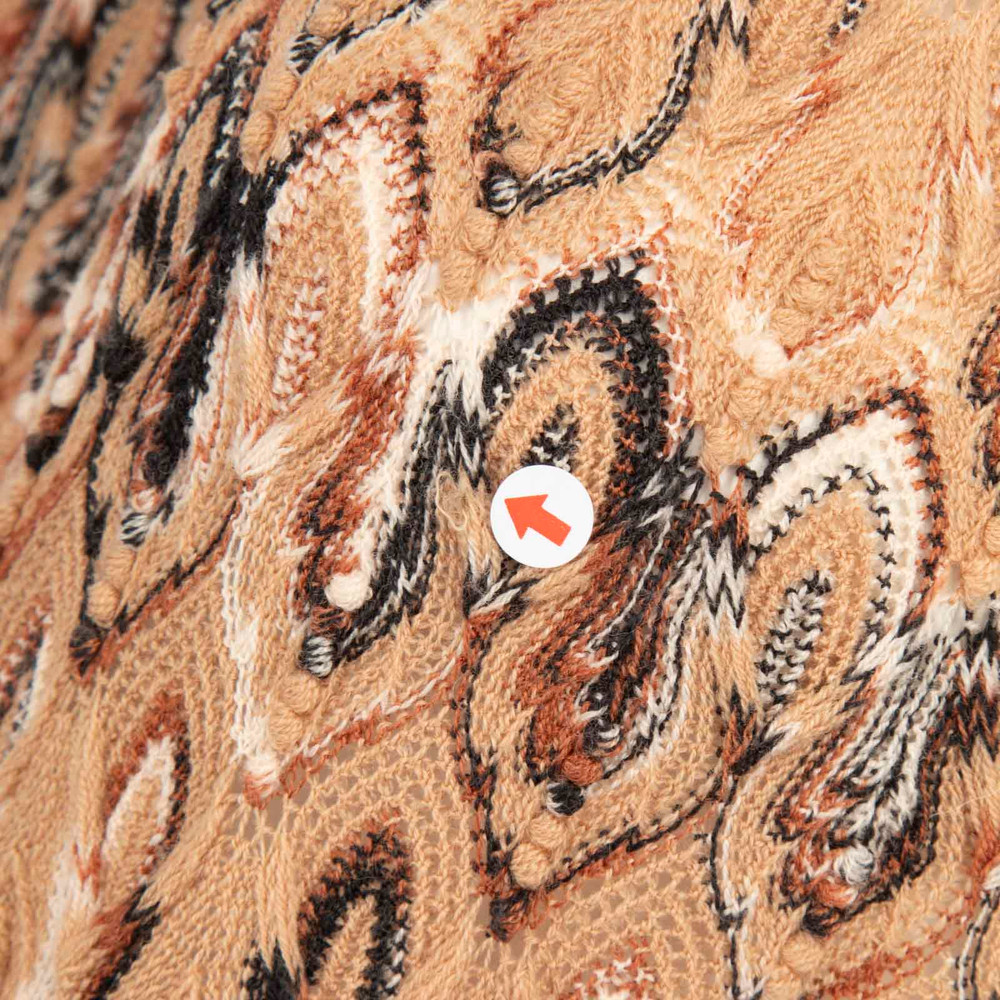 Missoni Brown Wool Knit Turtleneck Dress