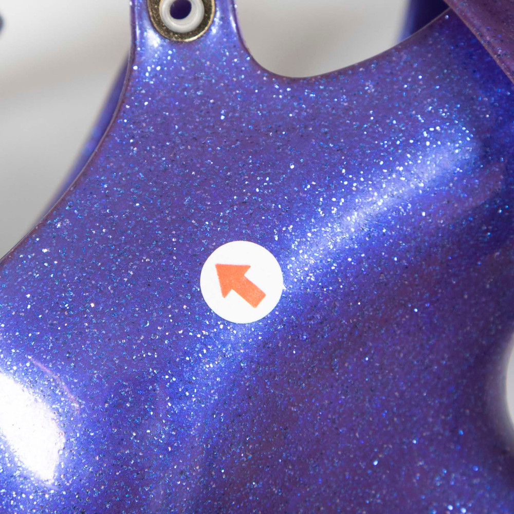 Vivienne Westwood Vivienne Westwood Anglomania + Melissa Purple Glitter Elevated Three Strap Heels