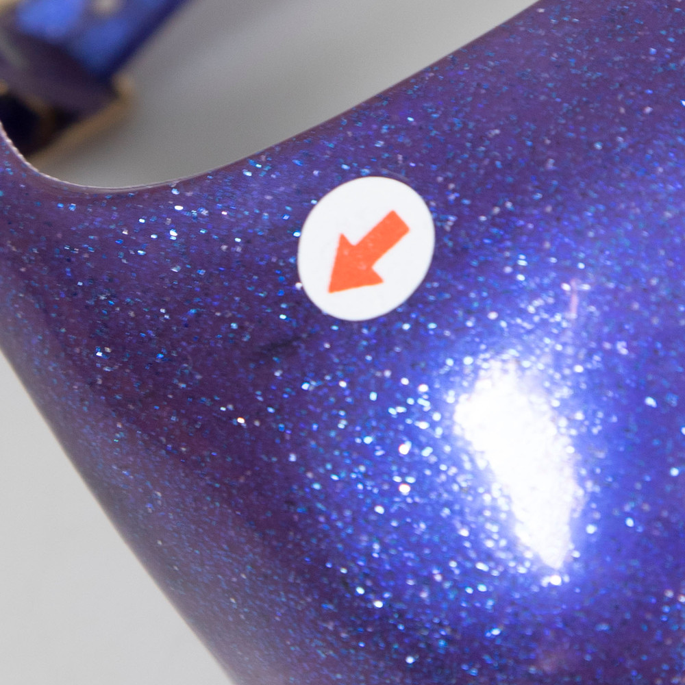 Vivienne Westwood Vivienne Westwood Anglomania + Melissa Purple Glitter Elevated Three Strap Heels