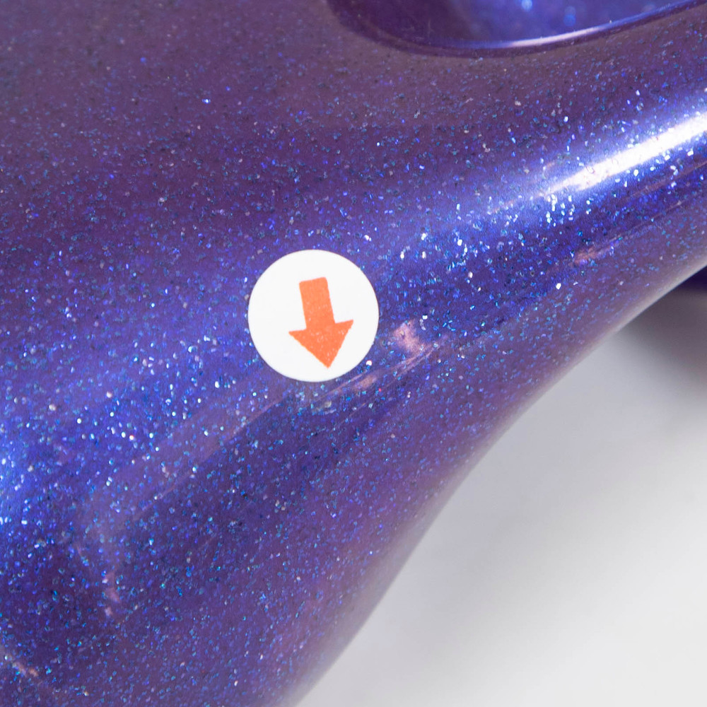 Vivienne Westwood Vivienne Westwood Anglomania + Melissa Purple Glitter Elevated Three Strap Heels