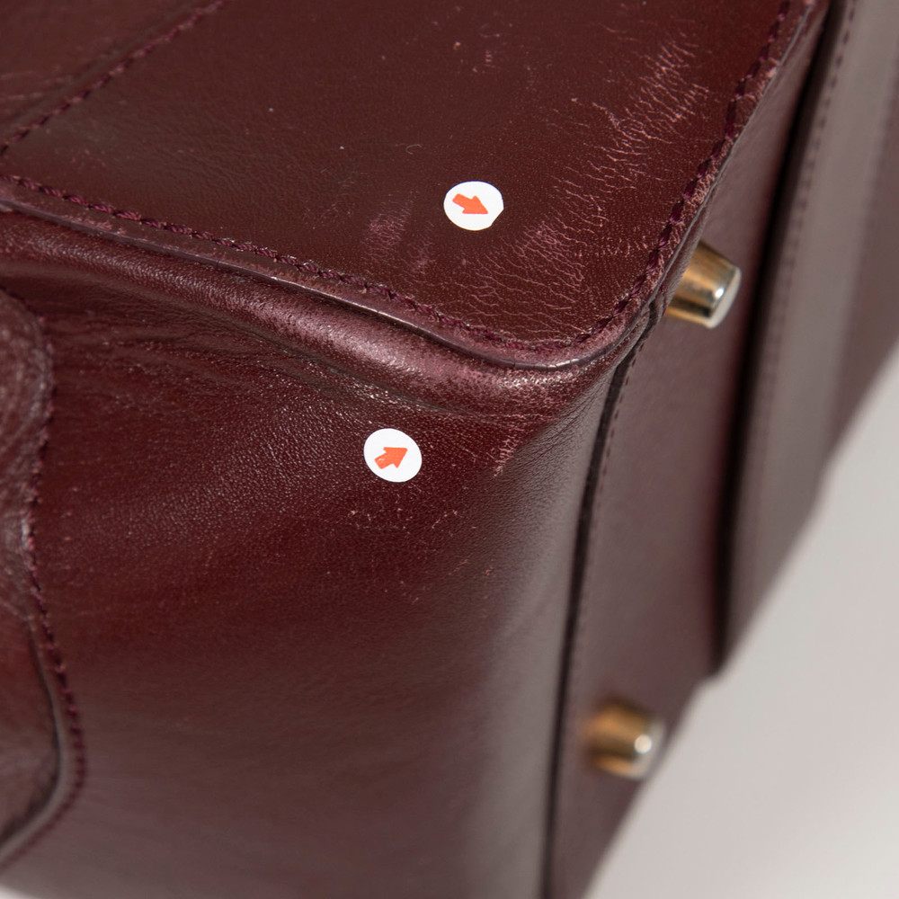 Aspinal of London Burgundy Leather Handbag