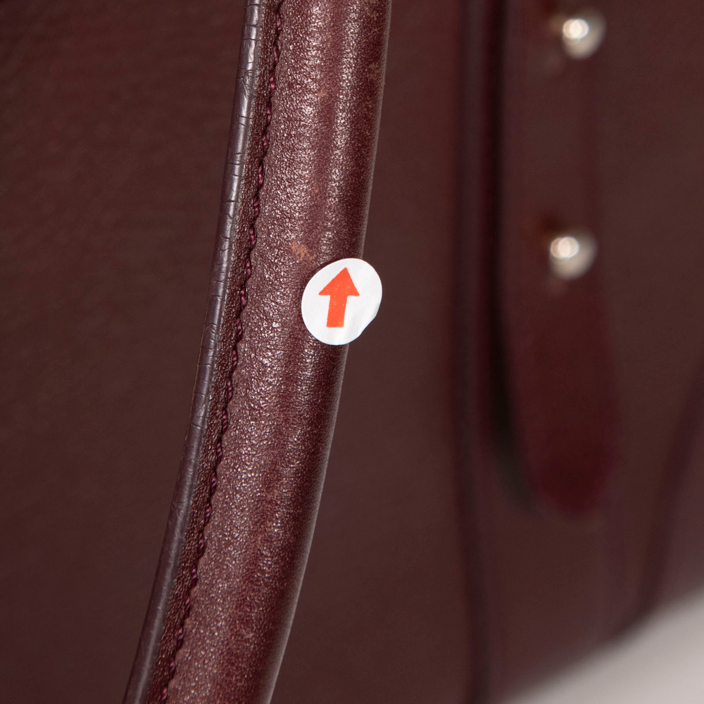 Aspinal of London Burgundy Leather Handbag