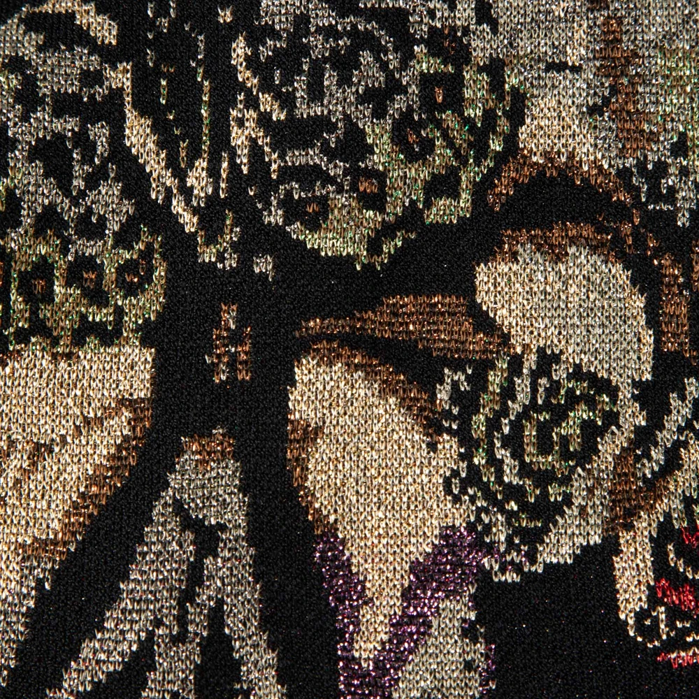 Valentino Garavani Metallic Floral Knit Dress