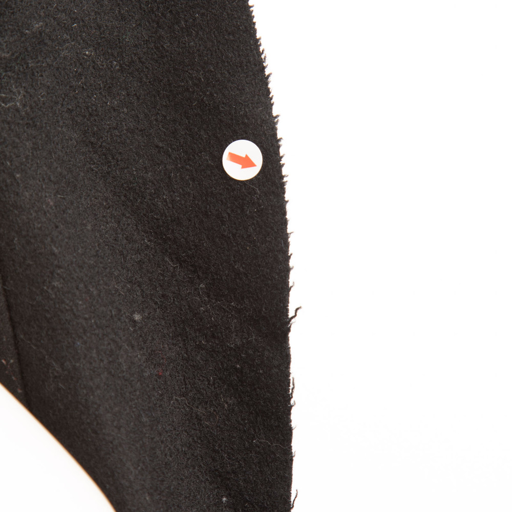 All Saints Black Wool Mae Ruffle Coat