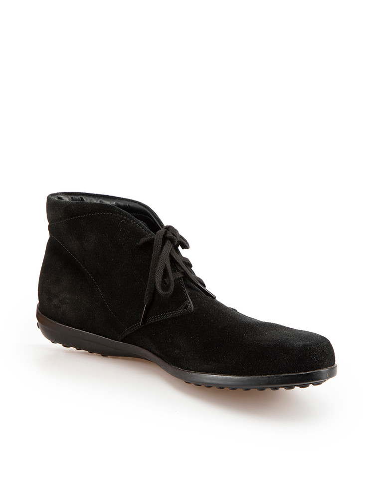 Tod's Black Suede Desert Boots