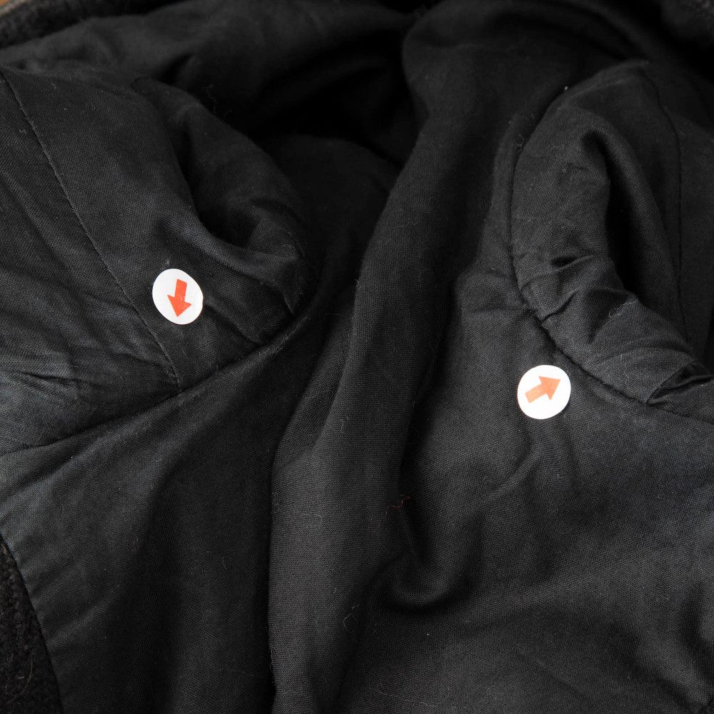 Isabel Marant Black Wool Goat Leather Button Coat