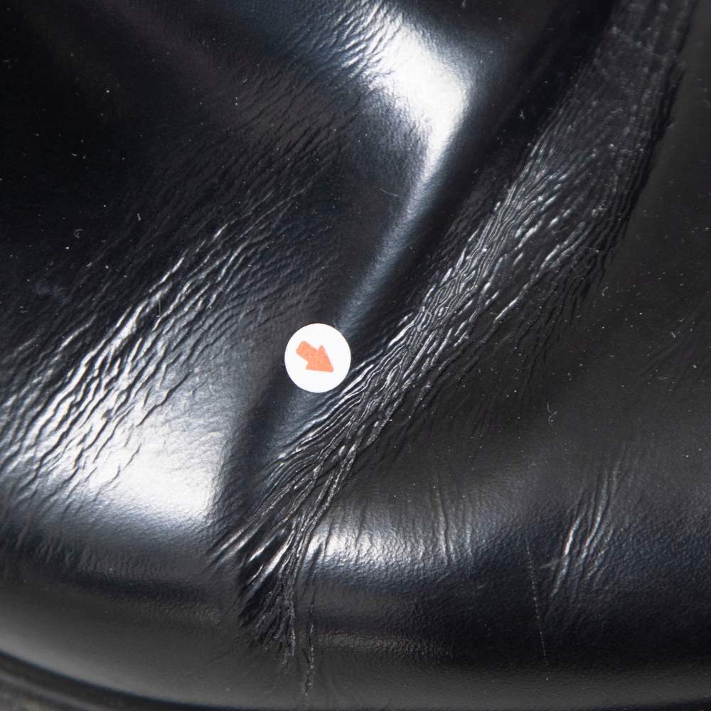 Prada Black Leather Slip On Chelsea Ankle Boots