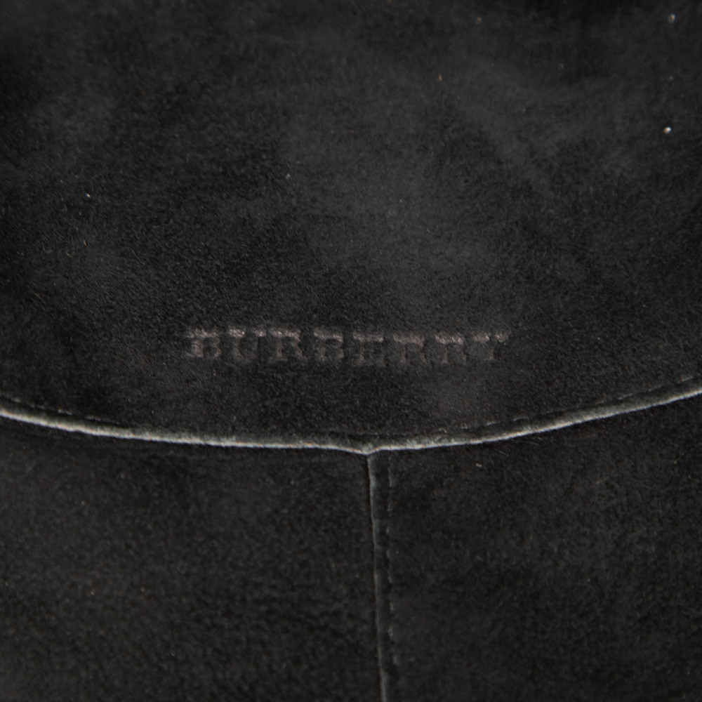 Burberry Black Sheepskin Bucket Hat
