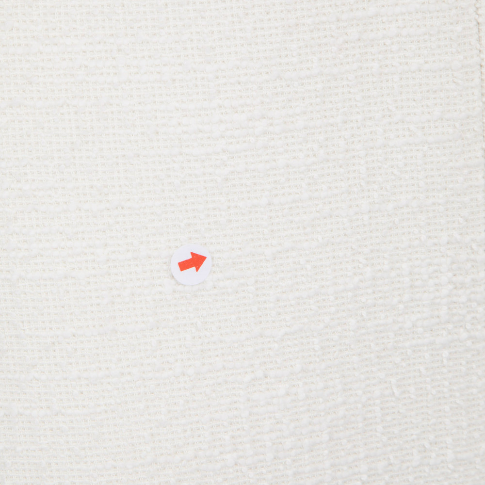 Rebecca Vallance White Tweed Gold Buttons Dress