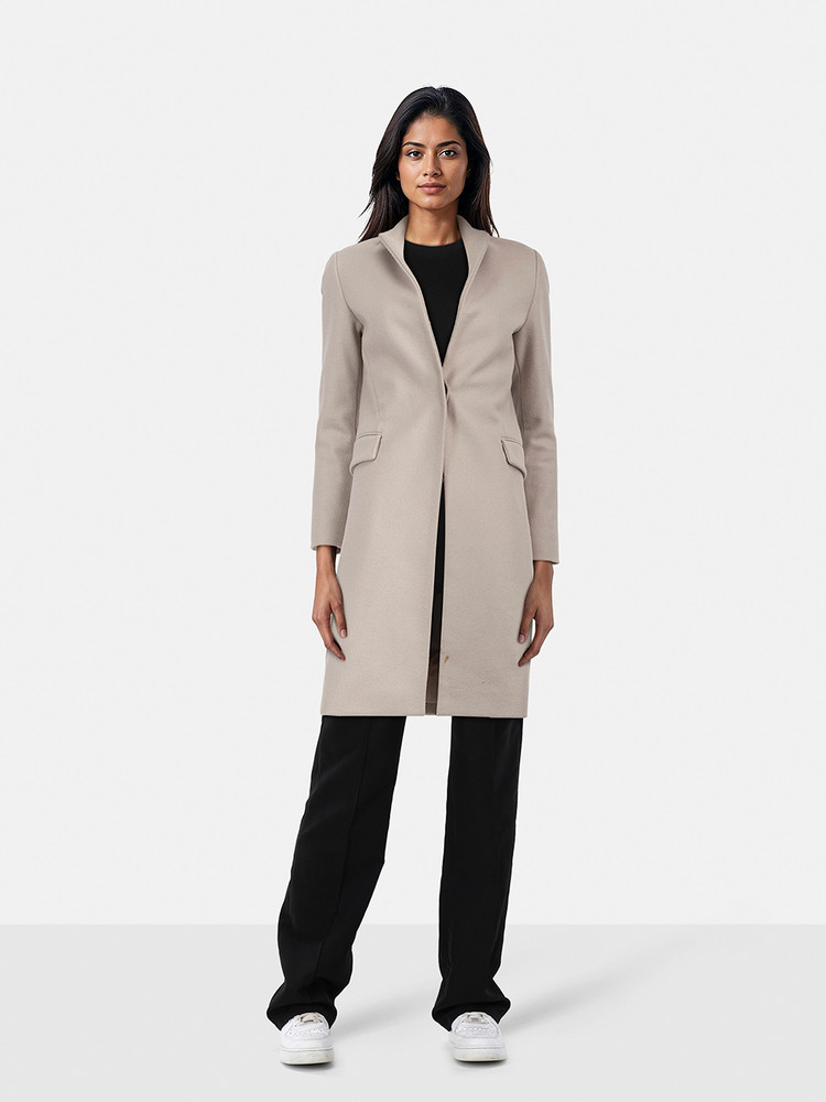 All Saints Grey Wool Evelyn Coat