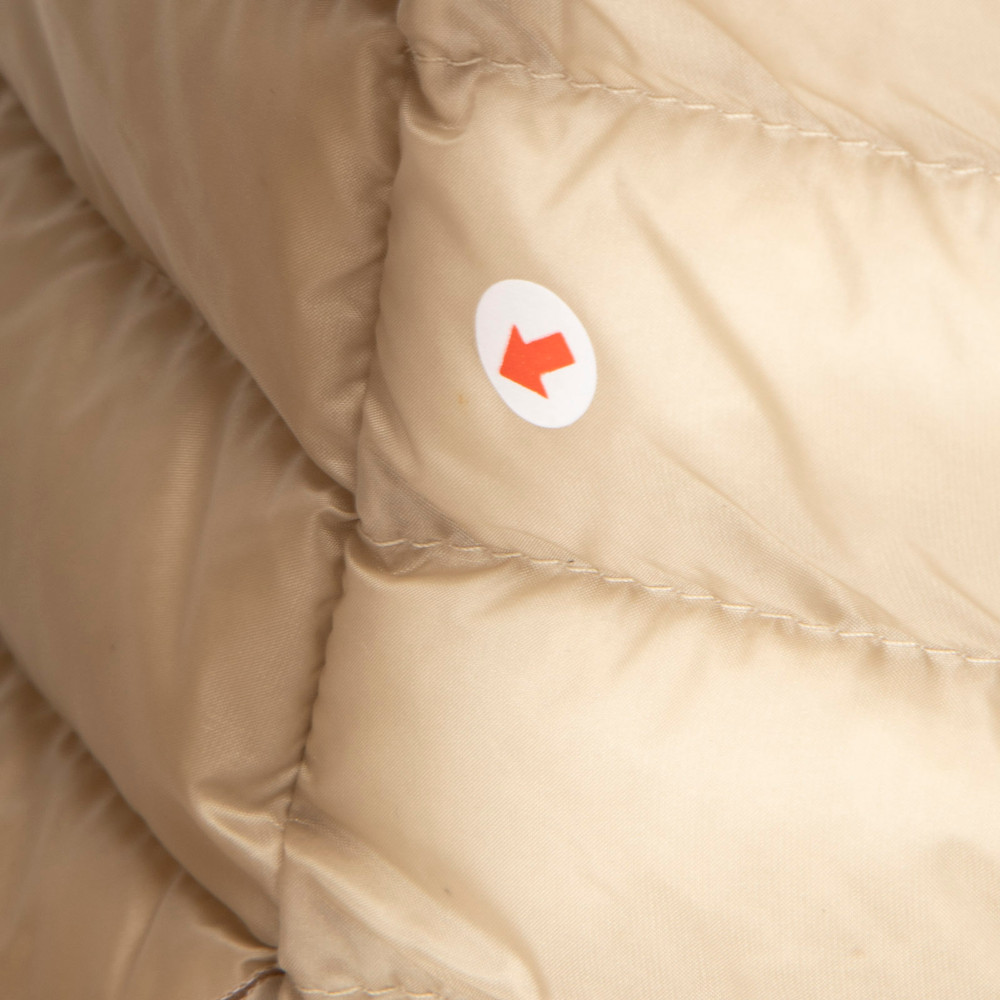 Moncler Beige Quilted Goose Down Jacket