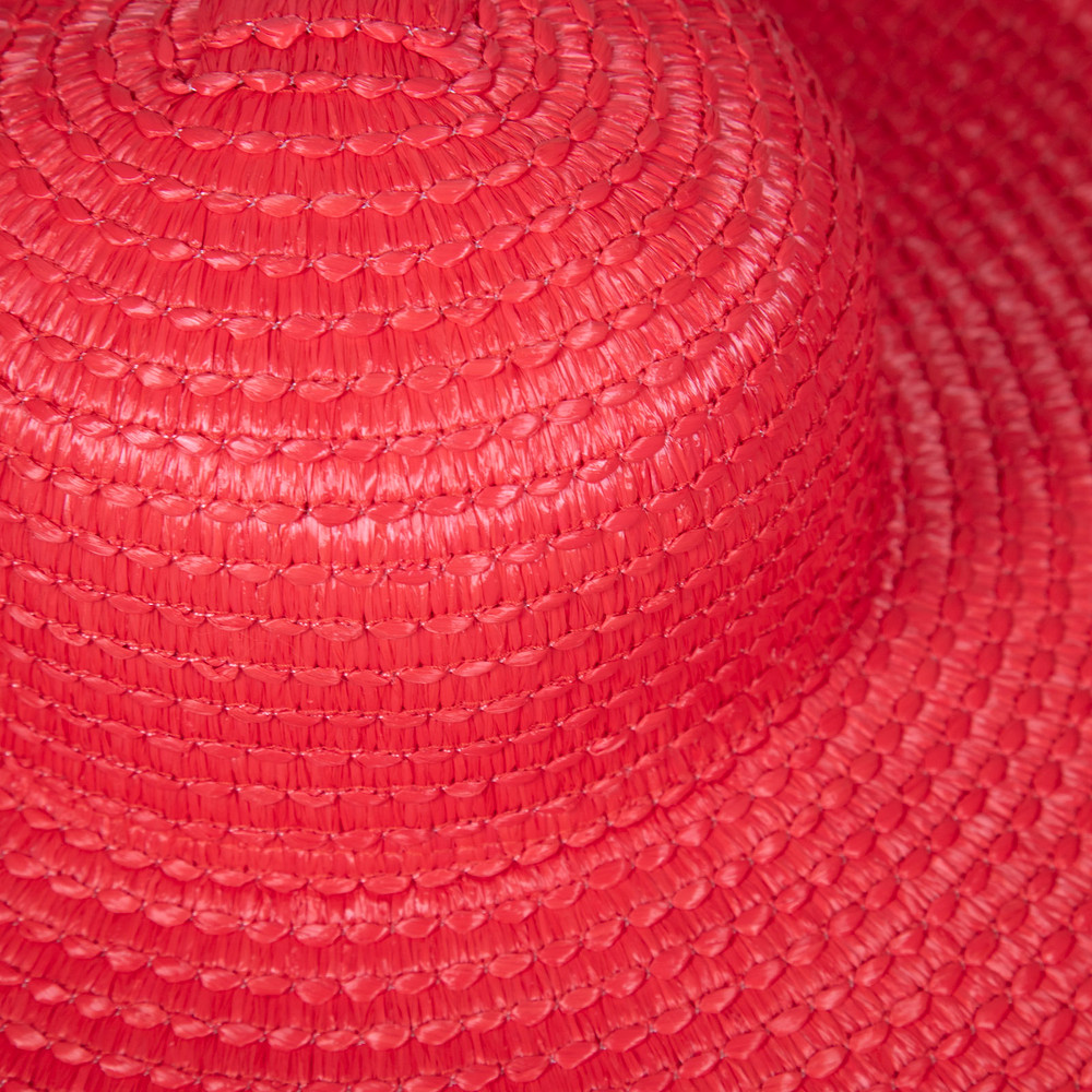 La Perla Red Wide Brim Sun Hat