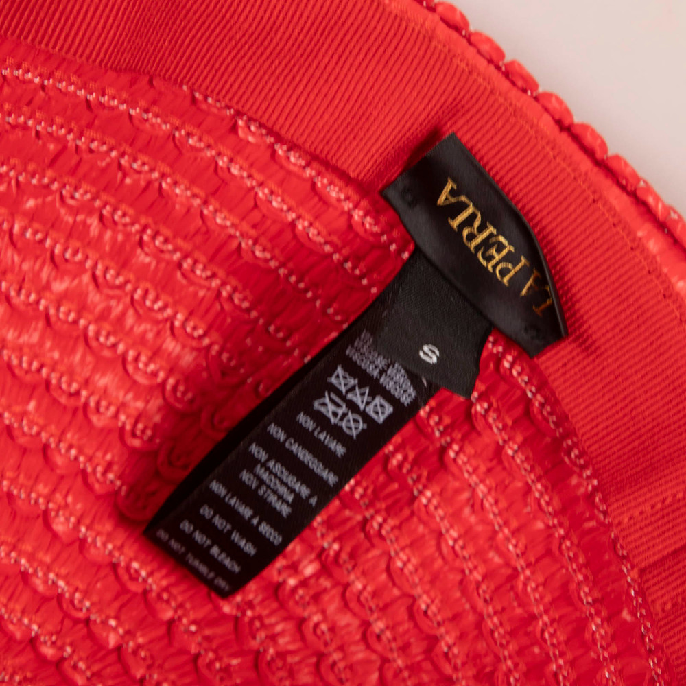 La Perla Red Wide Brim Sun Hat