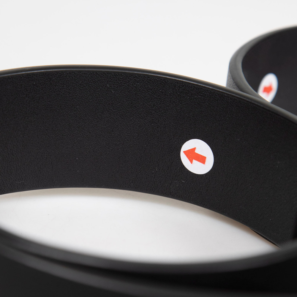 Maison Margiela Black Leather Logo Detail Belt