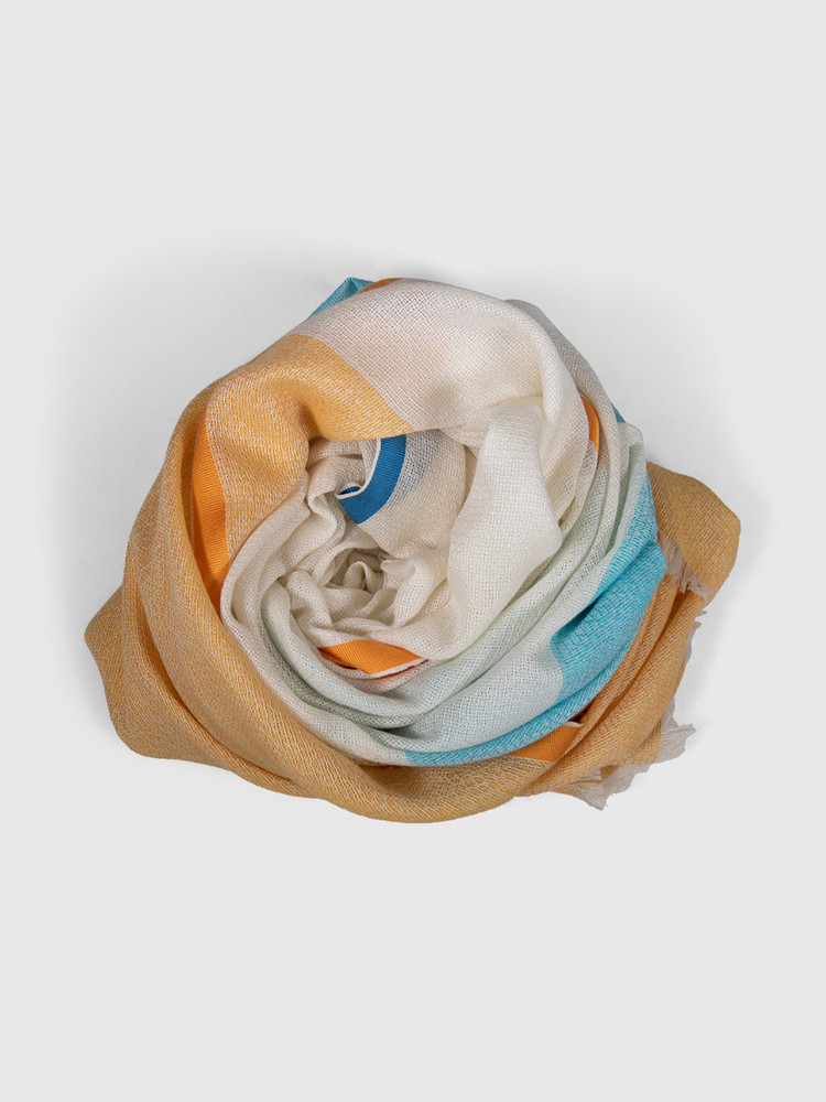 Chanel Cashmere Fringed CC Scarf