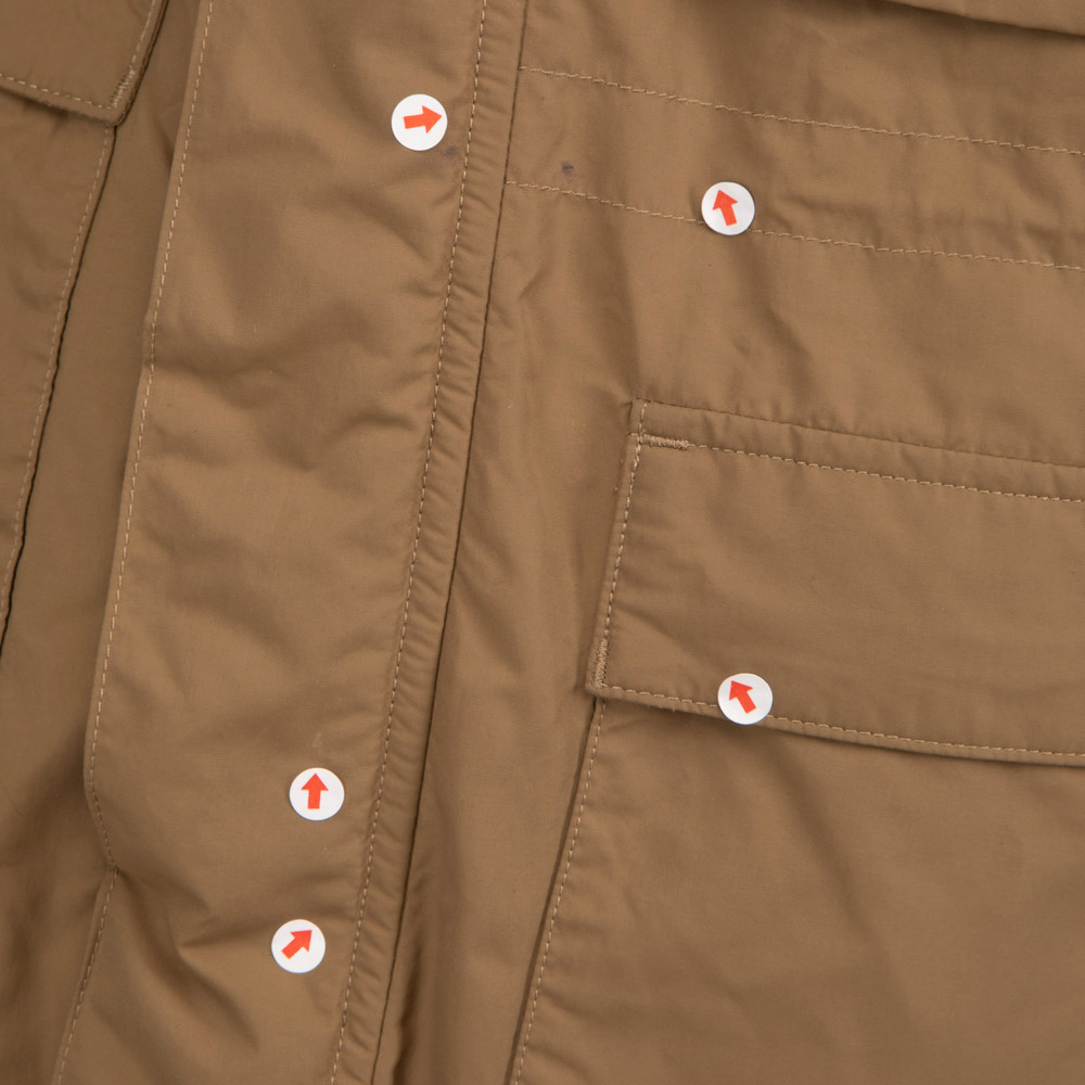 Balenciaga Khaki Asymmetric Parka Coat