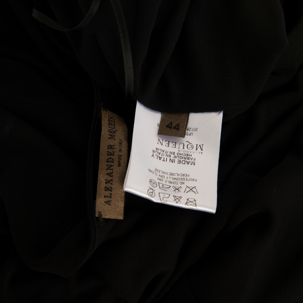 Alexander McQueen Black Button Embellished Dress