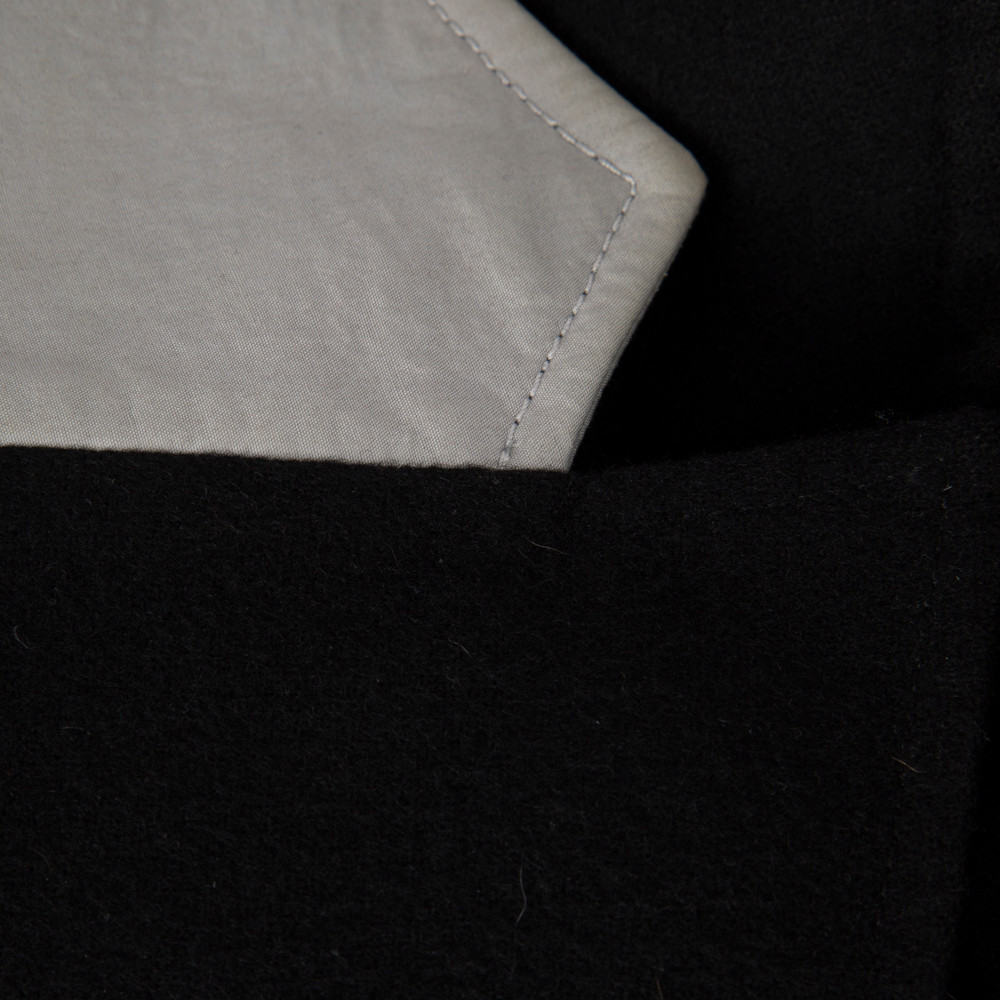 Helmut Lang Black Wool Single Breast Coat