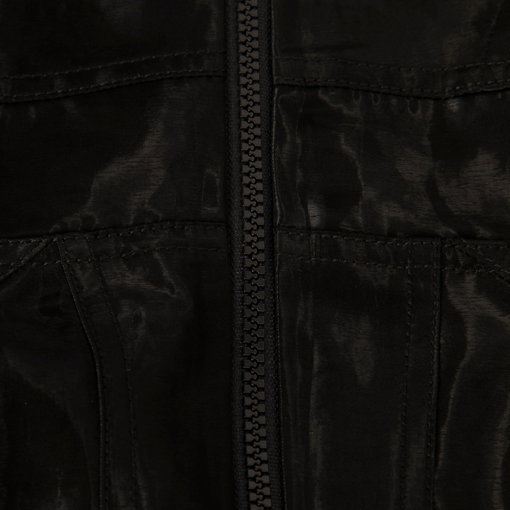Acne Studios Black Sleeveless Zip Mini Dress