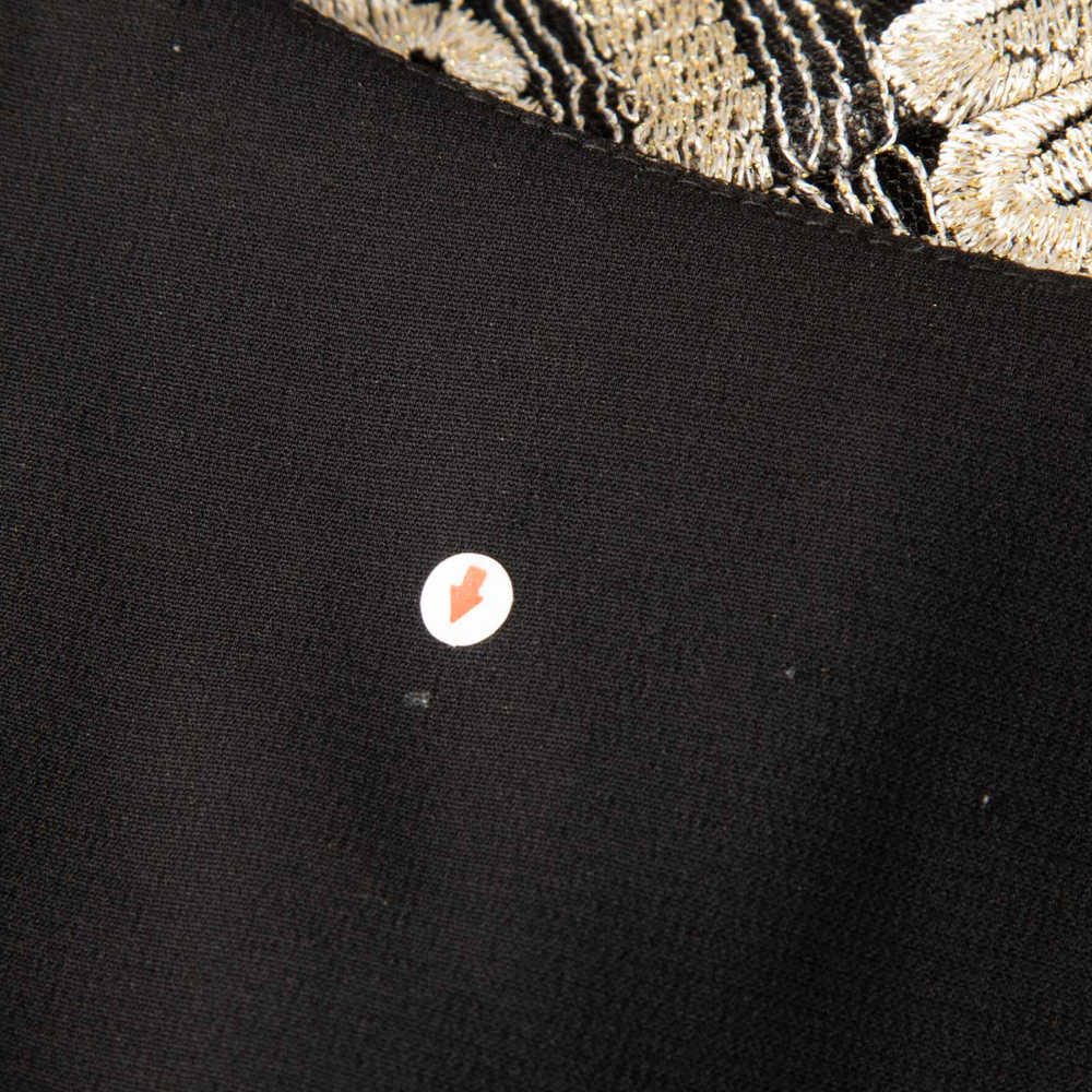 Alice + Olivia Black & Gold Floral Sleeveless Top