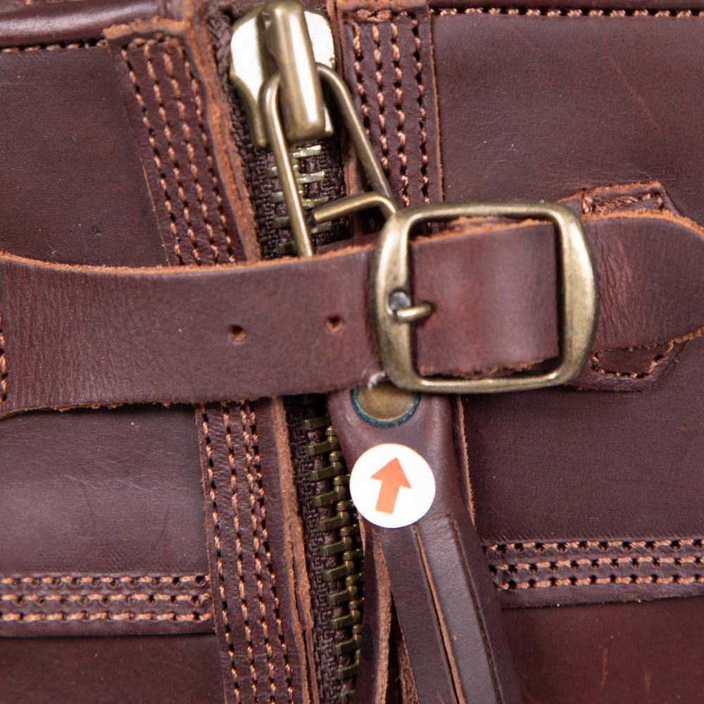 Penelope Chilvers Brown Leather Buckled Boots