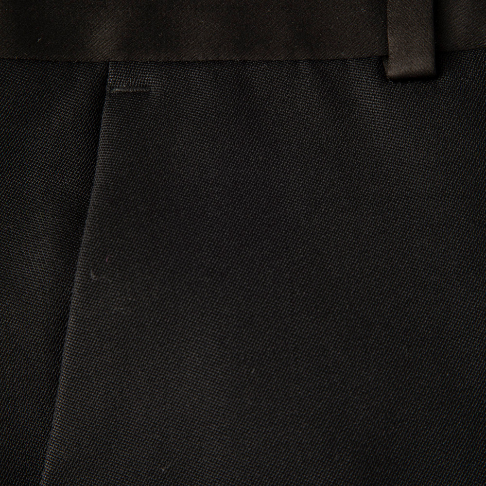 Céline Black Wool Skinny Fit Trousers
