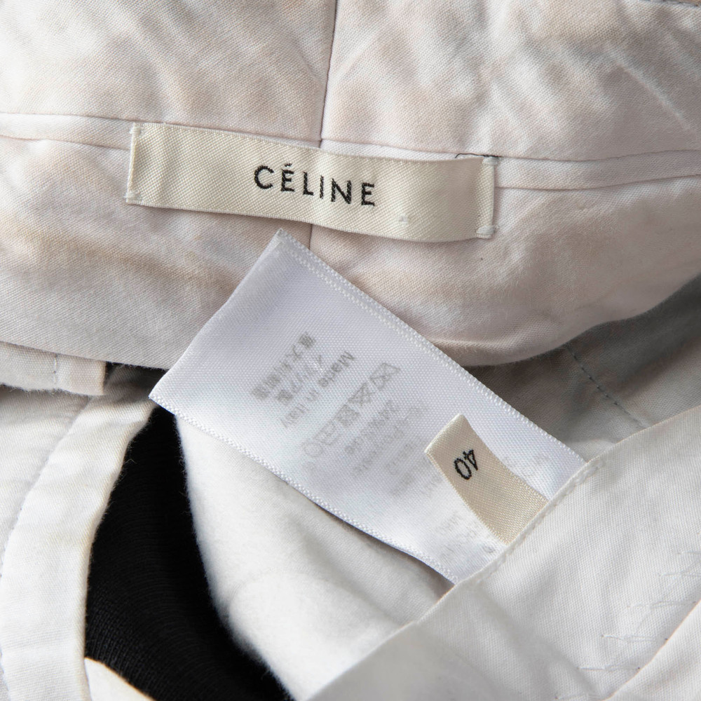 Céline Black Wool Skinny Fit Trousers