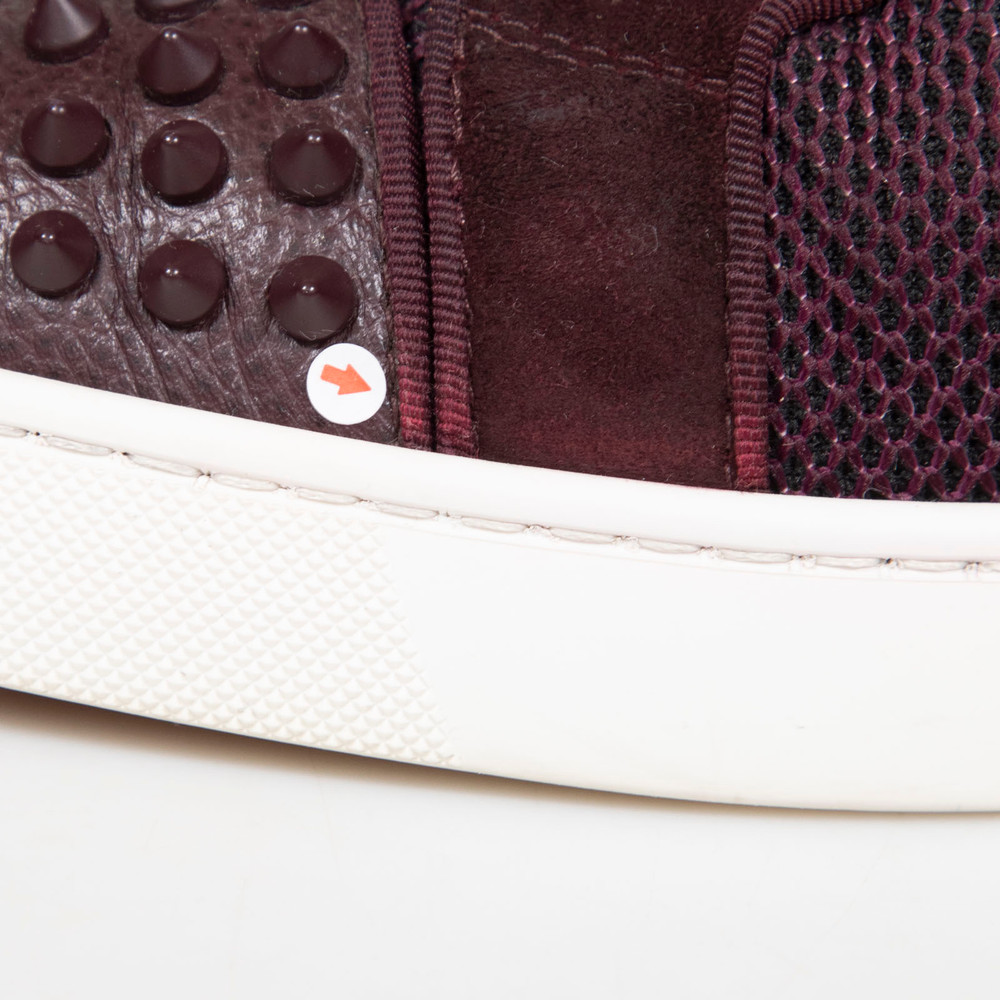 Christian Louboutin Purple Lou Spikes Orlato Trainers